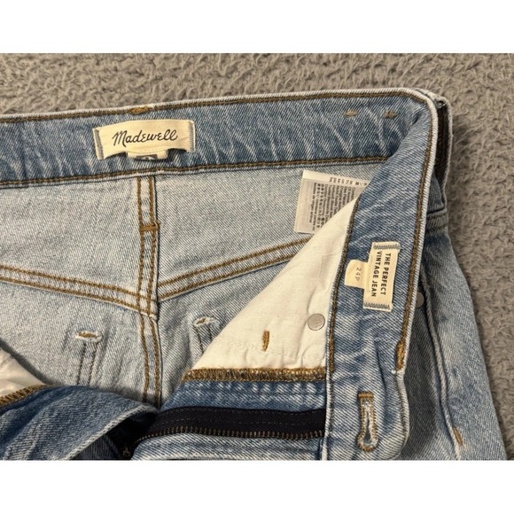 Madewell Jeans Womens 24p The Perfect Vintage Jean High Rise Light Wash Fade - Picture 4 of 6